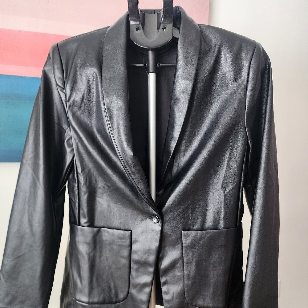 Black Faux Leather jacket